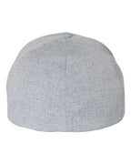 Rear View of Silver Heatherlight™ Mélange Cap - 6350
