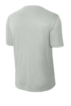 Rear View of Silver Sport-Tek PosiCharge Competitor Tee. ST350