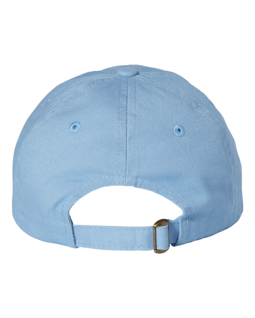 Rear View of Sky Blue Bio-Washed Classic Dad Hat - VC300A