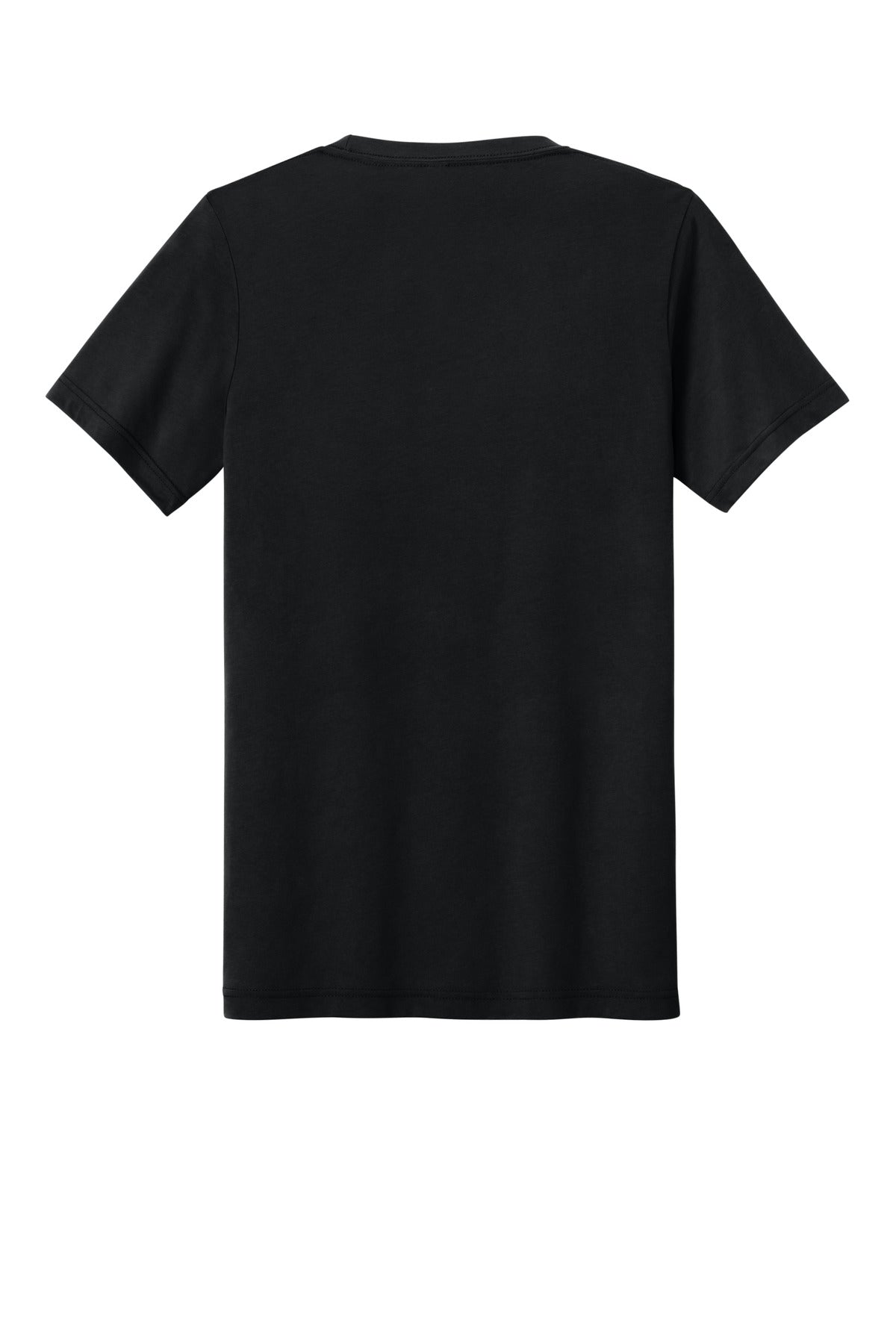 Rear View of Sld Black TB BELLA+CANVAS Unisex Triblend Short Sleeve Tee. BC3413