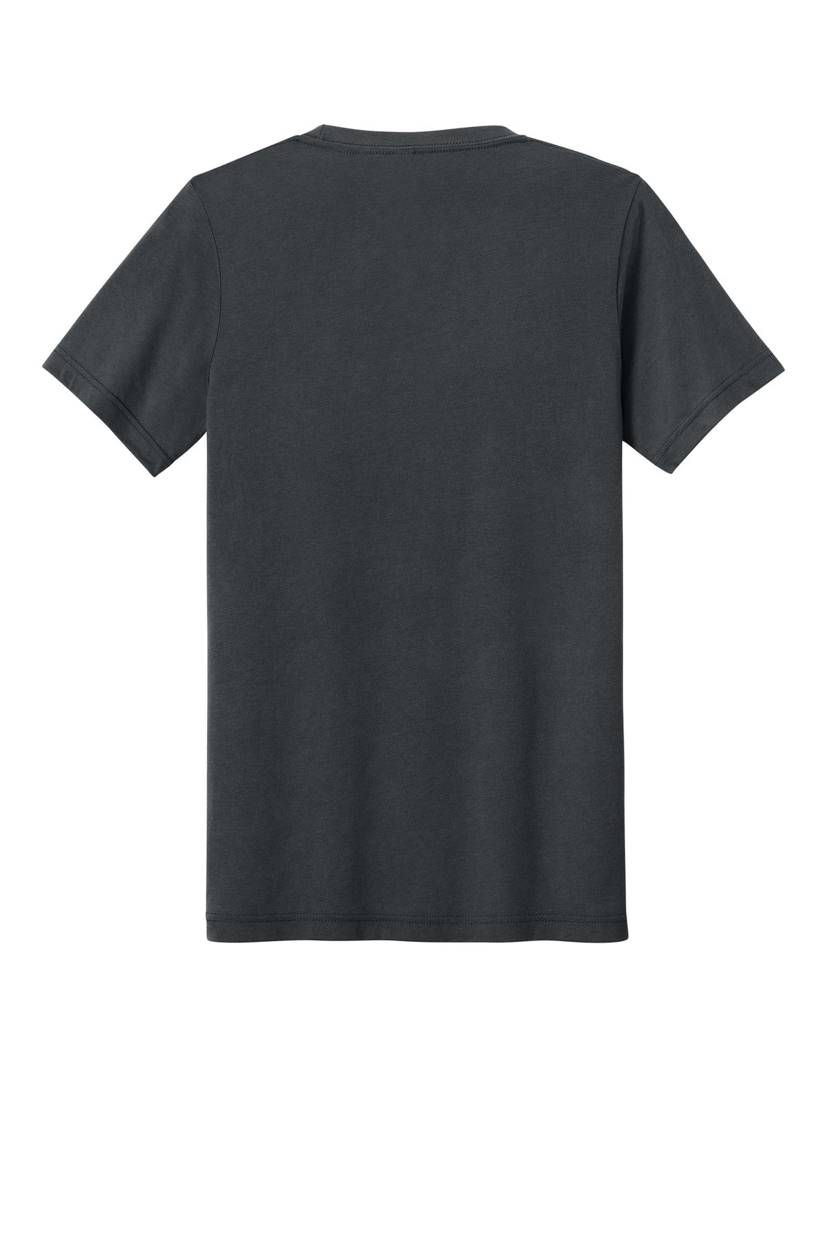 Rear View of Sld Dk Grey TB BELLA+CANVAS Unisex Triblend Short Sleeve Tee. BC3413
