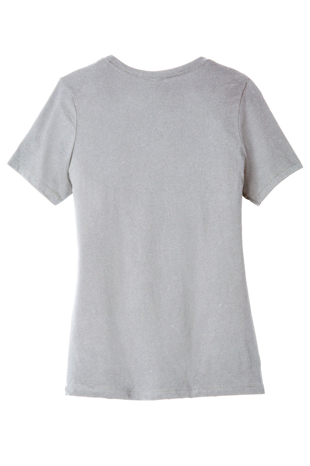 Rear View of SldAthGrey BELLA+CANVAS Women's Relaxed Jersey Short Sleeve Tee. BC6400