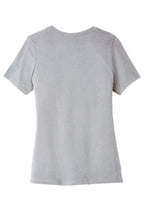 Rear View of SldAthGrey BELLA+CANVAS Women's Relaxed Jersey Short Sleeve Tee. BC6400