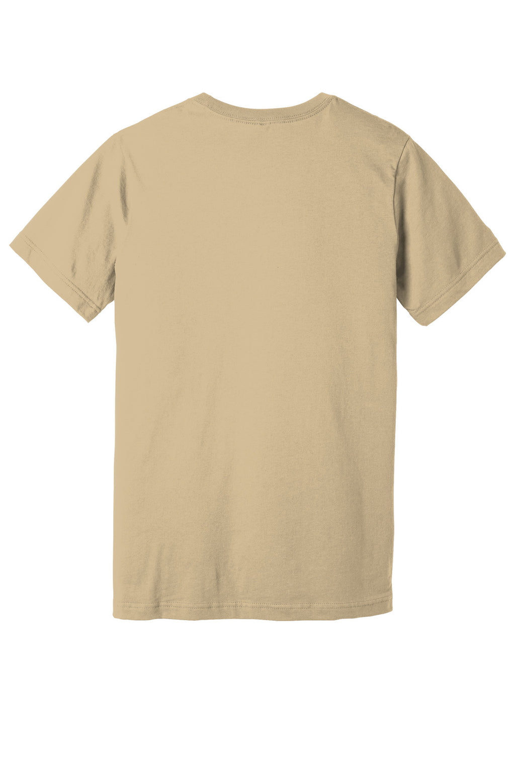 Rear View of Soft Cream BELLA+CANVAS Unisex Jersey Short Sleeve Tee. BC3001