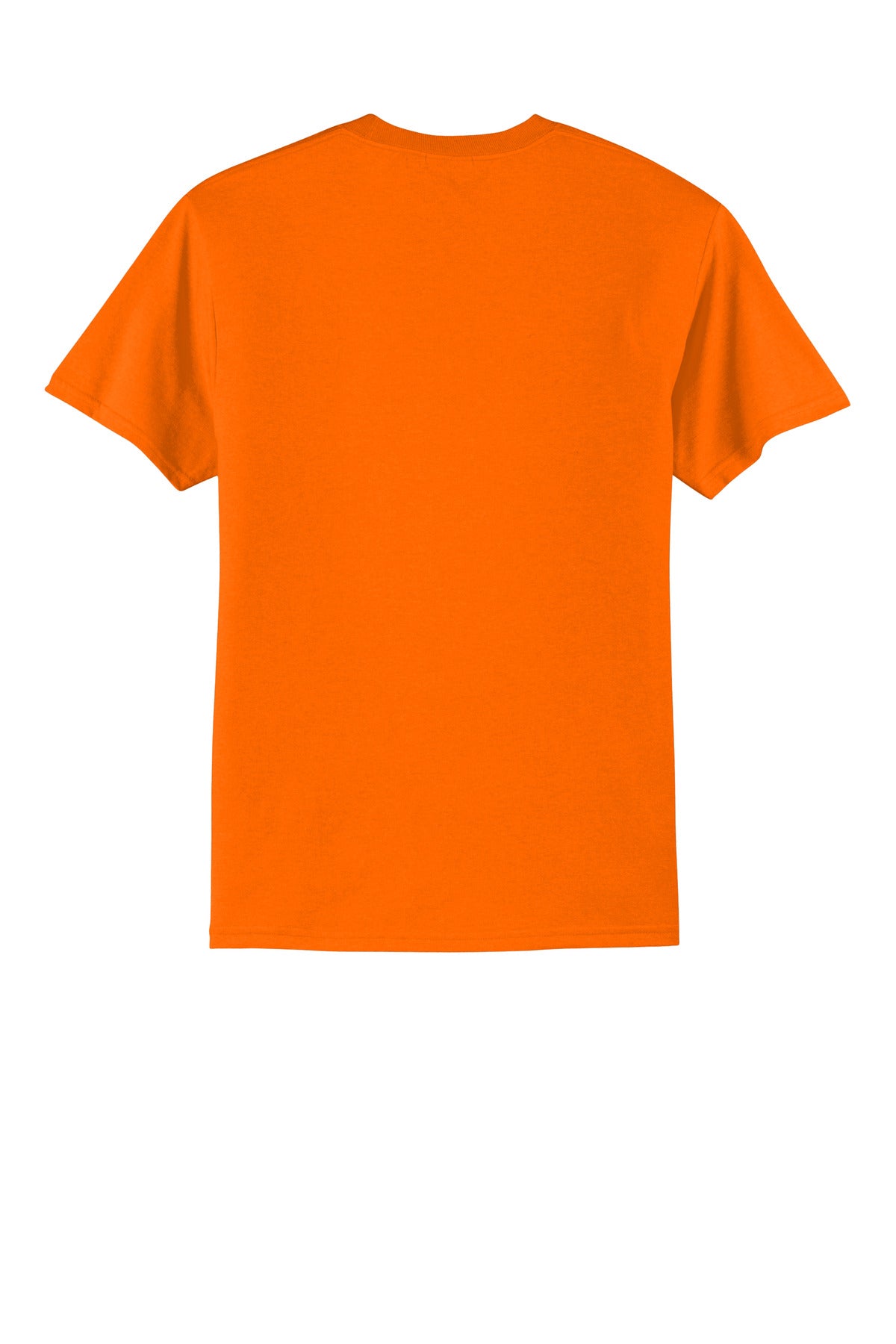 Rear View of SOrange Port & Co Easy Cotton Tee PC43