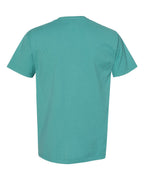 Rear View of Spanish Moss Garment-Dyed T-Shirt - GDH100
