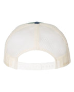 Rear View of Spruce/ Birch/ Light Navy Low Pro Trucker Cap - 115