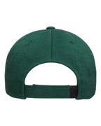Rear View of Spruce Structured Brushed Twill Cap - 6363V
