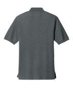 Rear View of Steel Grey Port Authority Silk Touch Polo K500