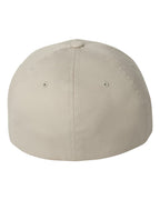 Rear View of Stone Cotton Blend Cap - 6277