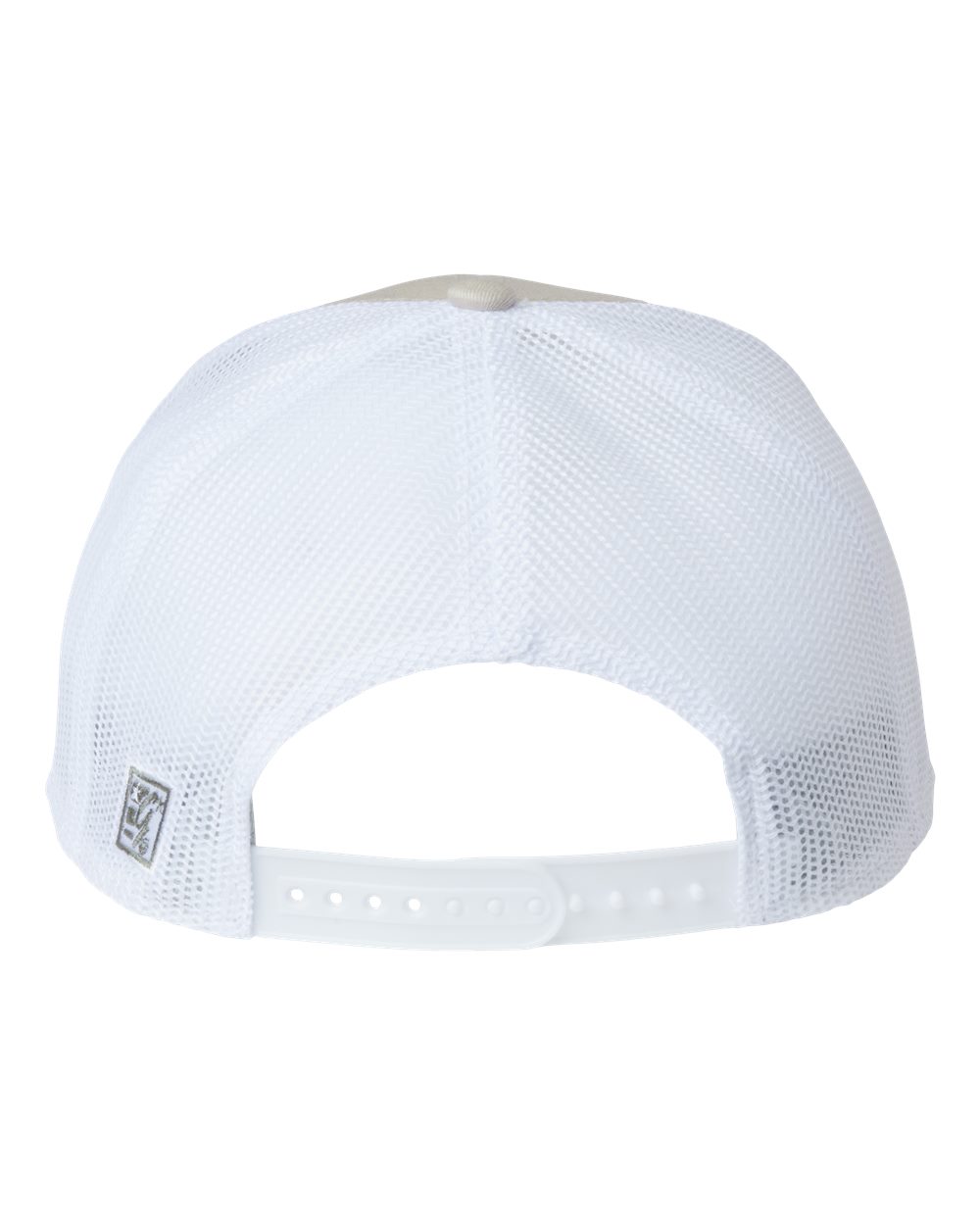 Rear View of Stone/ Light Olive/ White Everyday Rope Trucker Cap - GB452R