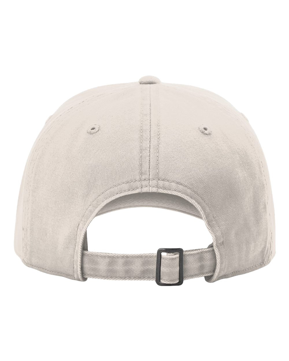 Rear View of Stone Peach Twill Dad Hat - 326