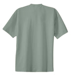 Rear View of Stonewash Gree Port & Co Essential Tee. PC61