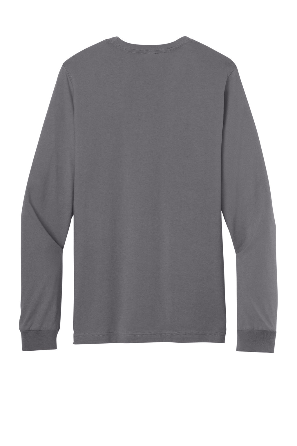 Rear View of Storm BELLA+CANVAS Unisex Jersey Long Sleeve Tee. BC3501