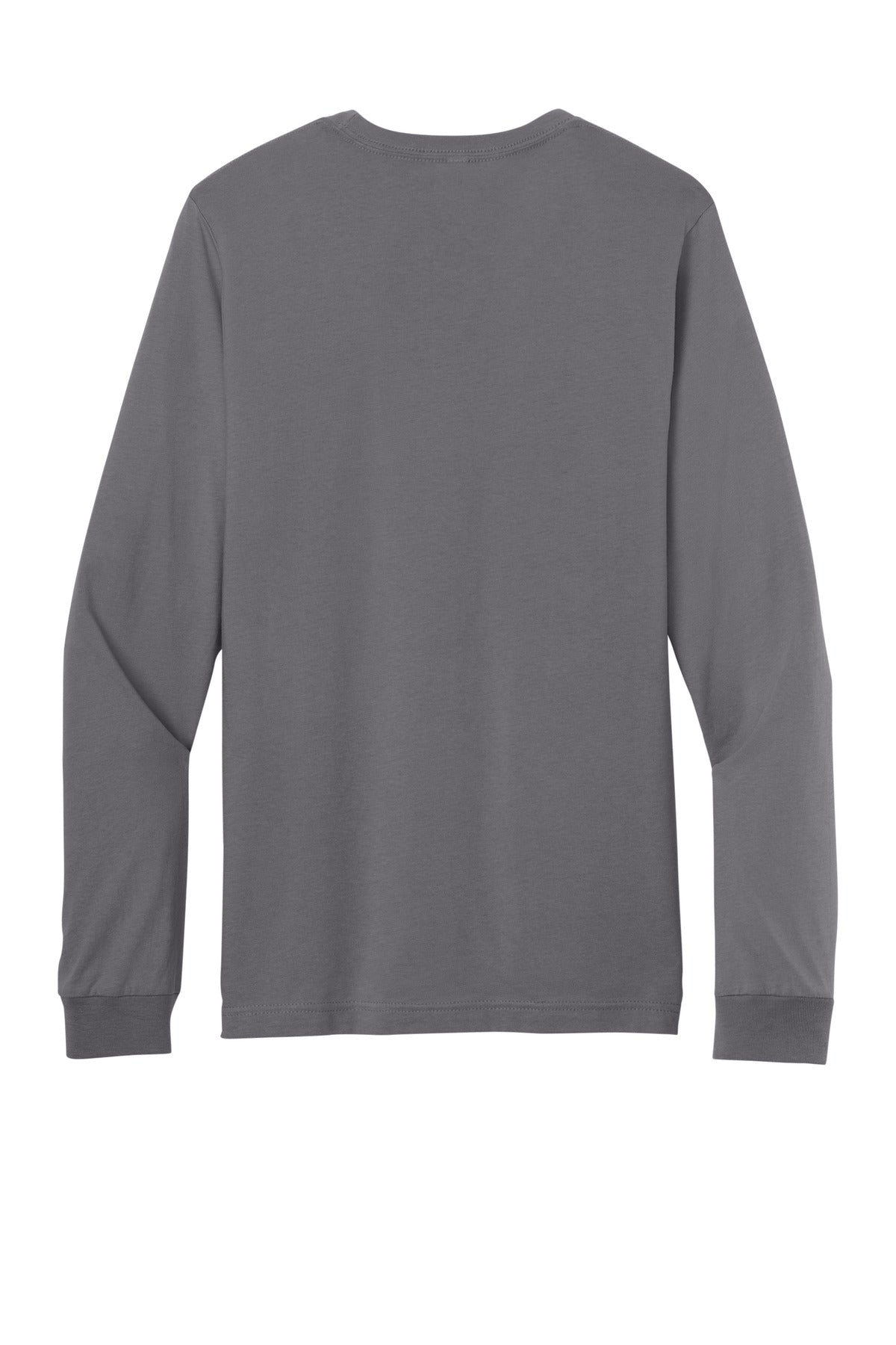 Rear View of Storm BELLA+CANVAS Unisex Jersey Long Sleeve Tee. BC3501