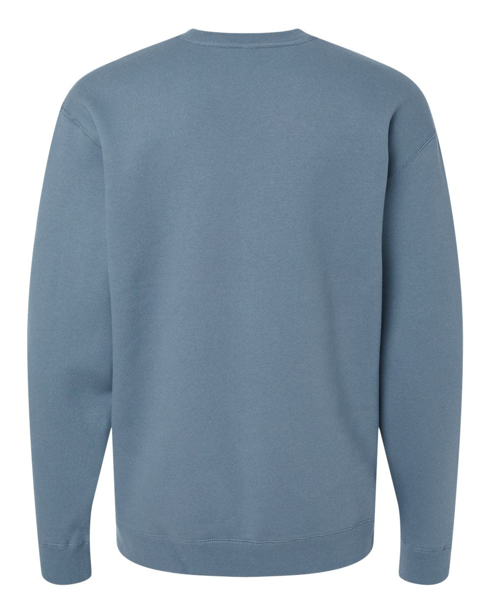 Rear View of Storm Blue Heavyweight Crewneck Sweatshirt - IND3000