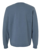 Rear View of Storm Blue Midweight Crewneck Sweatshirt - SS3000