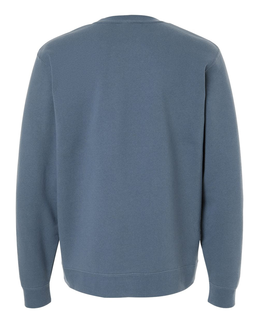 Rear View of Storm Blue Midweight Crewneck Sweatshirt - SS3000
