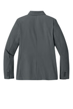 Rear View of StormGrey Mercer+Mettle Women's Capital Tech Blazer MM3033