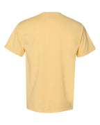 Rear View of Summer Squash Yellow Garment-Dyed T-Shirt - GDH100