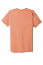 Rear View of Sunset TB BELLA+CANVAS Unisex Triblend Short Sleeve Tee. BC3413