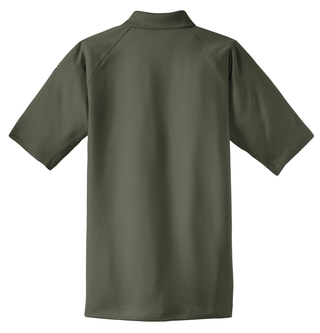 Rear View of Tactical Green CornerStone - Select Snag-Proof Tactical Polo. CS410