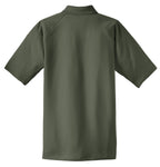 Rear View of Tactical Green CornerStone - Select Snag-Proof Tactical Polo. CS410