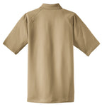 Rear View of Tan CornerStone - Select Snag-Proof Tactical Polo. CS410