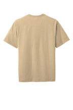 Rear View of Tan CornerStone Workwear Pocket Tee CS430
