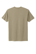 Rear View of Tan Next Level Apparel Adult Cotton Tee. NL3600