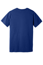 Rear View of TeamNavy BELLA+CANVAS Unisex Jersey Short Sleeve Tee. BC3001
