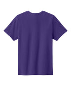 Rear View of TeamPurple Port & Co Youth Easy Cotton Tee PC43Y