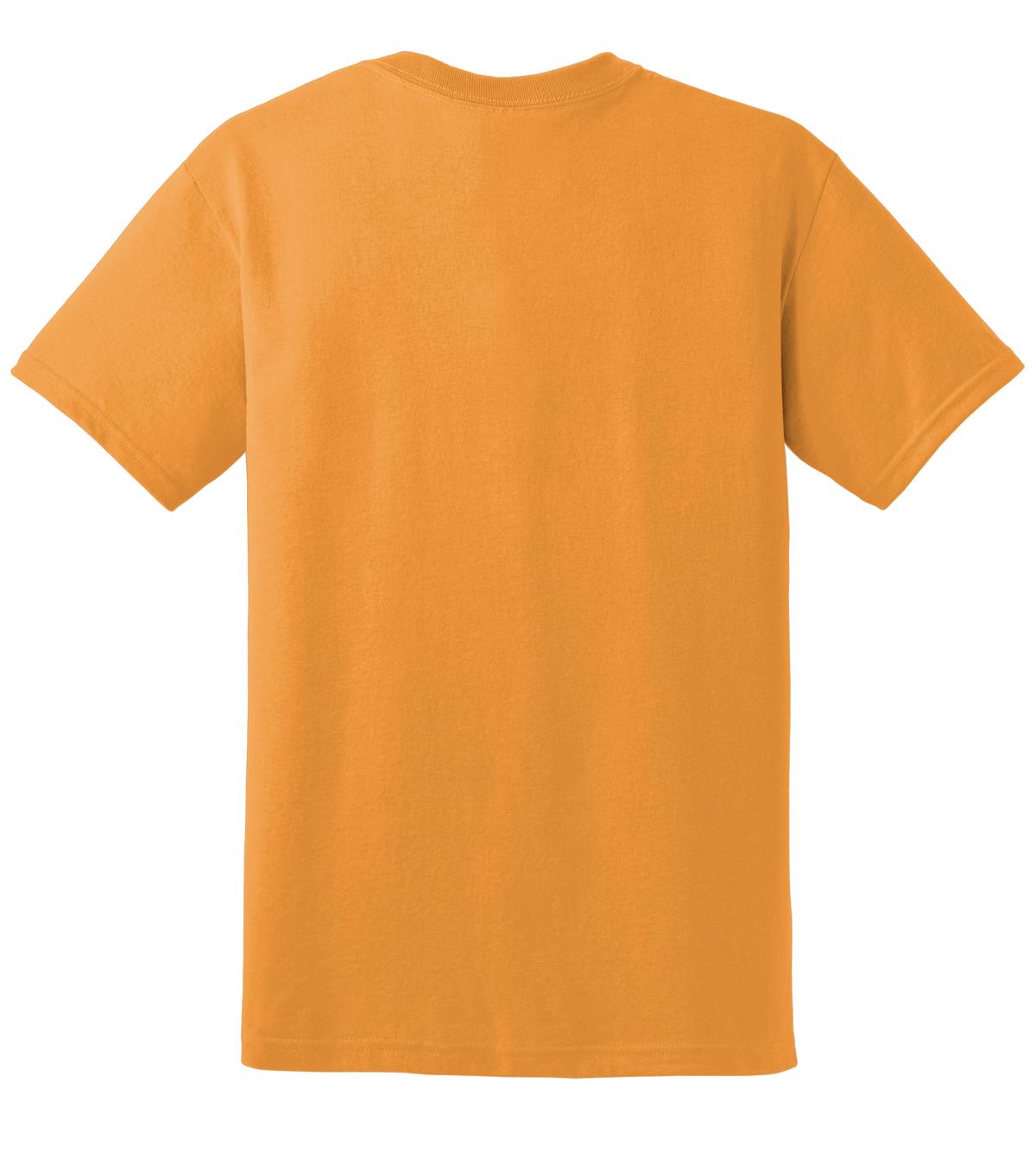 Rear View of Tennessee Orng Gildan DryBlend 50 Cotton/50 Poly T-Shirt. 8000