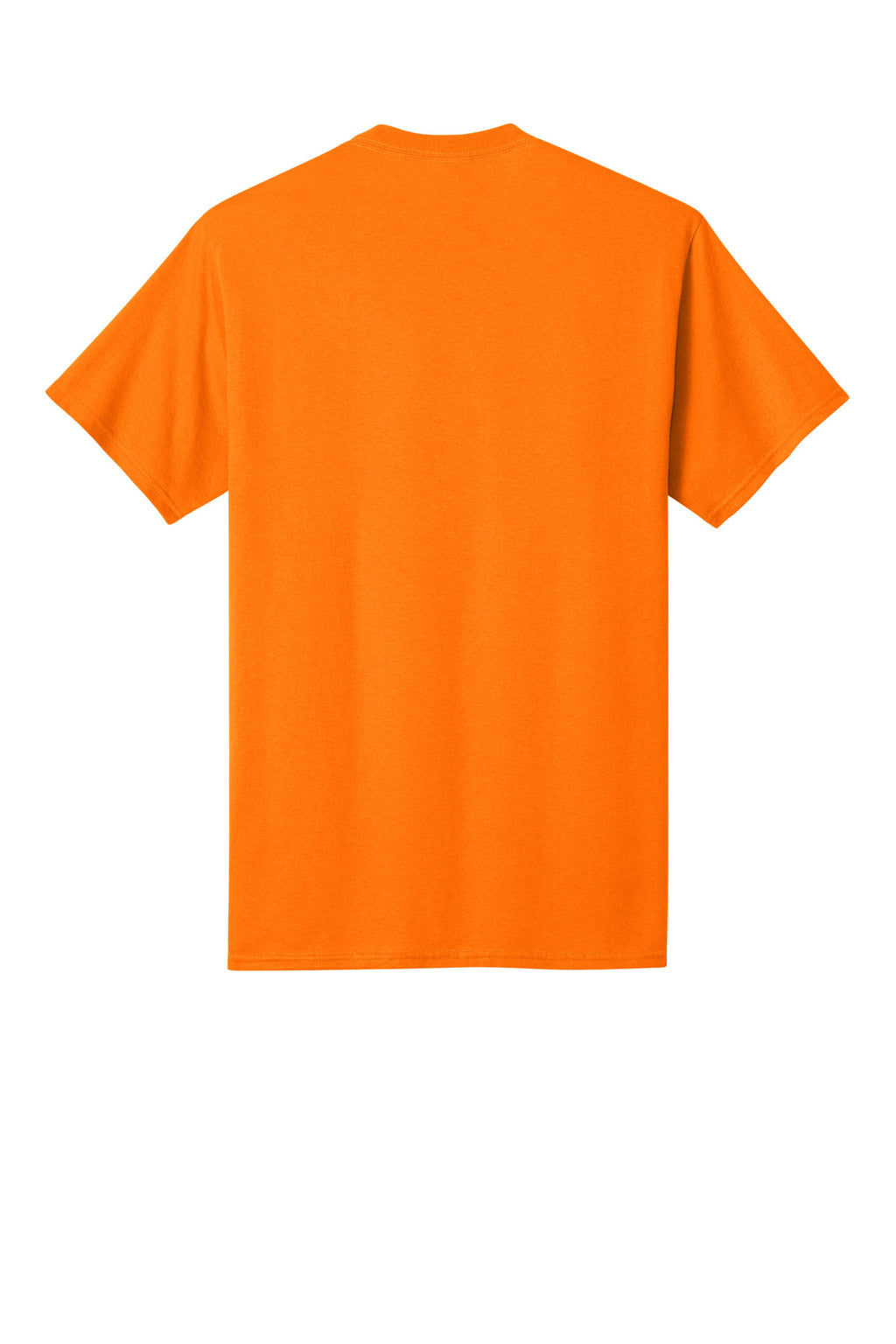 Rear View of TennOrange Port & Co Core Cotton Tee. PC54