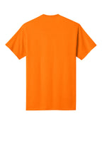 Rear View of TennOrange Port & Co Core Cotton Tee. PC54
