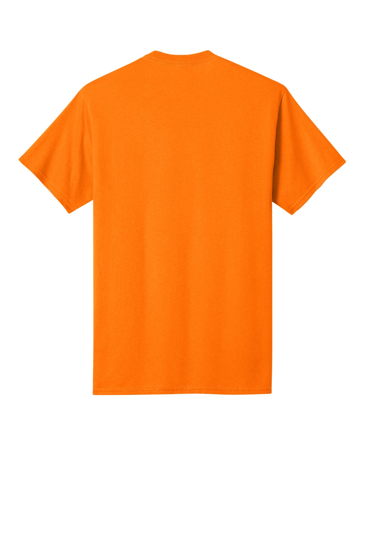Rear View of TennOrange Port & Co Core Cotton Tee. PC54