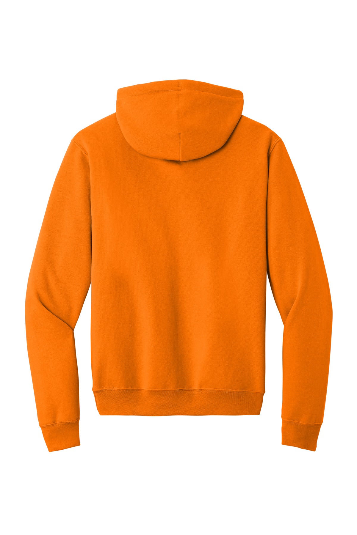 Rear View of TennOrange Port & Co Core Fleece Pullover Hooded Sweatshirt. PC78H