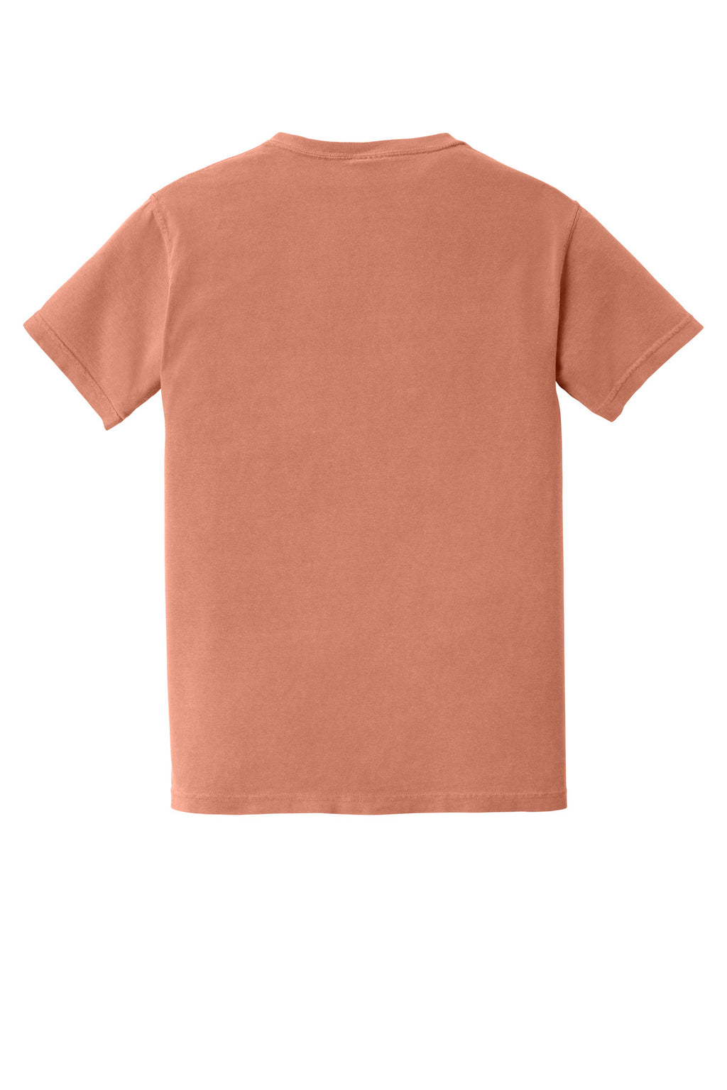 Rear View of Terracota COMFORT COLORS Heavyweight Ring Spun Pocket Tee. 6030