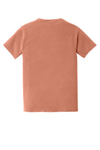 Rear View of Terracota COMFORT COLORS Heavyweight Ring Spun Pocket Tee. 6030