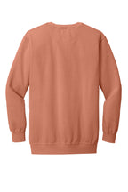 Rear View of Terracotta COMFORT COLORS Ring Spun Crewneck Sweatshirt. 1566