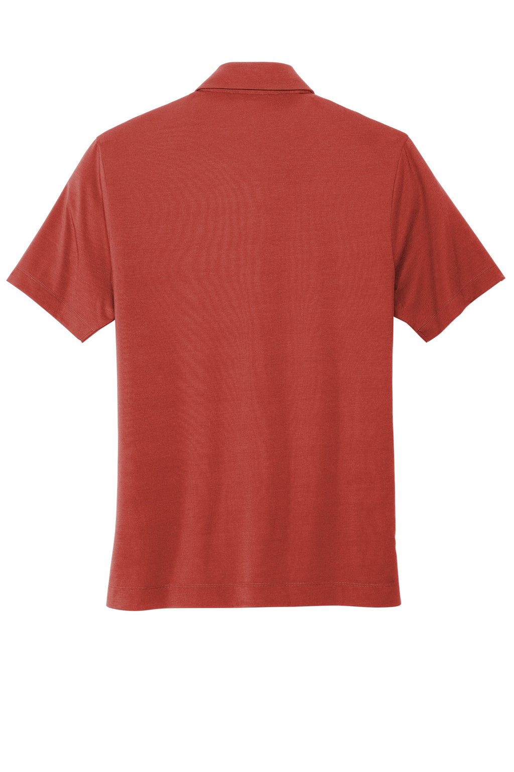 Rear View of Terracotta Mercer+Mettle Stretch Jersey Polo MM1014