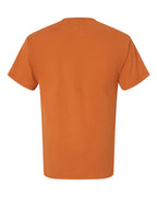 Rear View of Texas Orange Garment-Dyed T-Shirt - GDH100