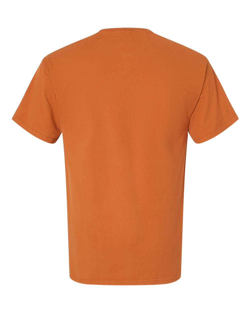 Rear View of Texas Orange Garment-Dyed T-Shirt - GDH100