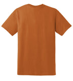 Rear View of Texas Orange Gildan DryBlend 50 Cotton/50 Poly T-Shirt. 8000