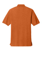 Rear View of Texas Orange Port Authority Silk Touch Polo K500