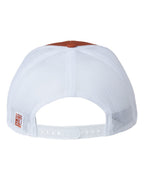 Rear View of Texas Orange/ White Everyday Trucker Cap - GB452E