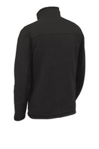 Rear View of TNF Black Hthr The North Face Sweater Fleece Jacket. NF0A3LH7
