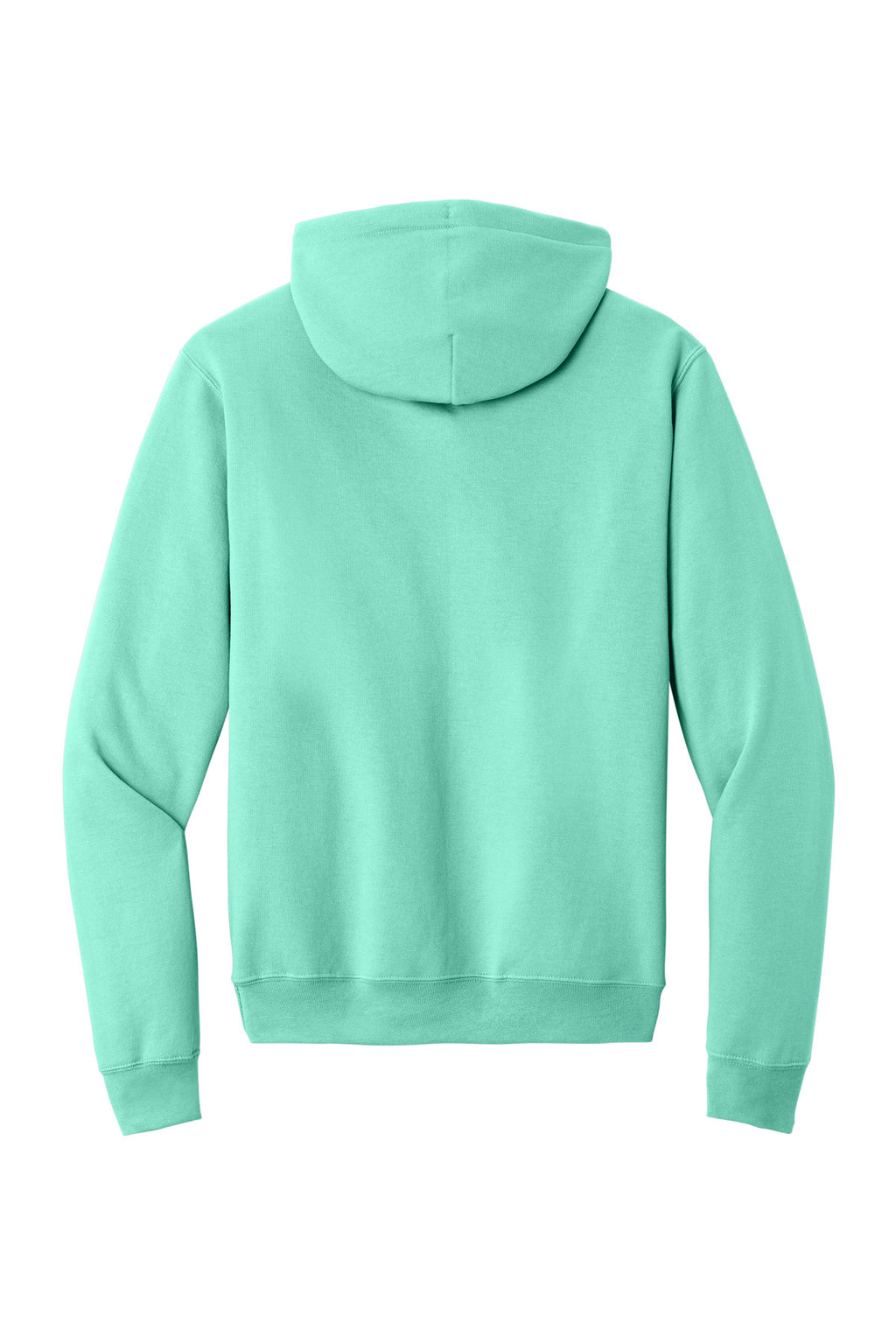 Rear View of TrCeladon Port & Co Core Fleece Pullover Hooded Sweatshirt. PC78H