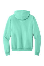 Rear View of TrCeladon Port & Co Core Fleece Pullover Hooded Sweatshirt. PC78H