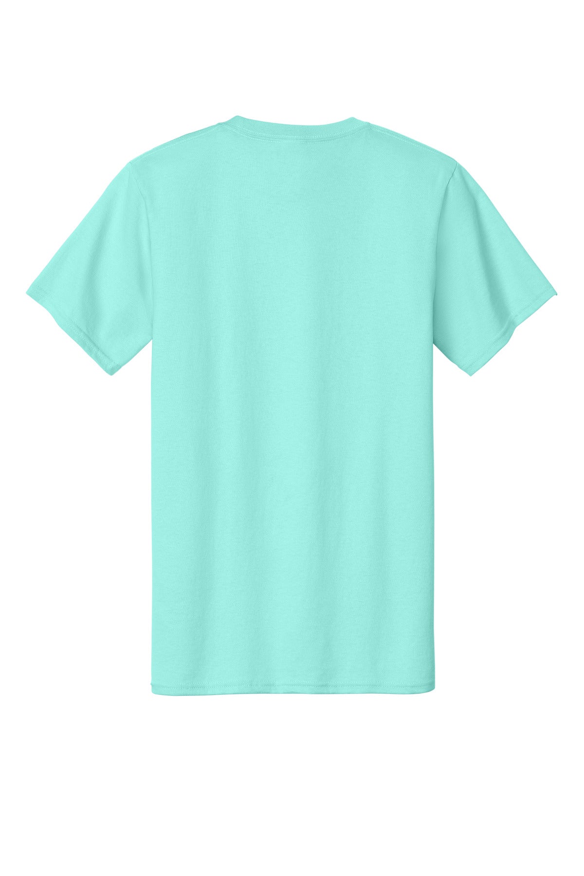 Rear View of TrCeladon Port & Co Essential Tee. PC61